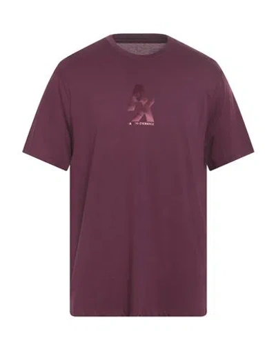Armani Exchange Man T-shirt Burgundy Size L Cotton In Red