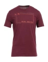 Armani Exchange Man T-shirt Burgundy Size Xs Cotton In Red