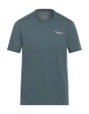 Armani Exchange Man T-shirt Charcoal Size L Cotton In Gray