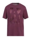 Armani Exchange Man T-shirt Deep Purple Size L Cotton