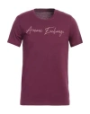 Armani Exchange Man T-shirt Deep Purple Size L Cotton