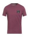 Armani Exchange Man T-shirt Deep Purple Size M Pima Cotton