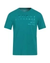 Armani Exchange Man T-shirt Emerald Green Size L Cotton
