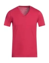 Armani Exchange Man T-shirt Garnet Size S Pima Cotton In Red