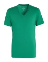 Armani Exchange Man T-shirt Green Size L Pima Cotton In Green