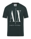 Armani Exchange Man T-shirt Green Size M Cotton