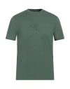Armani Exchange Man T-shirt Green Size M Cotton