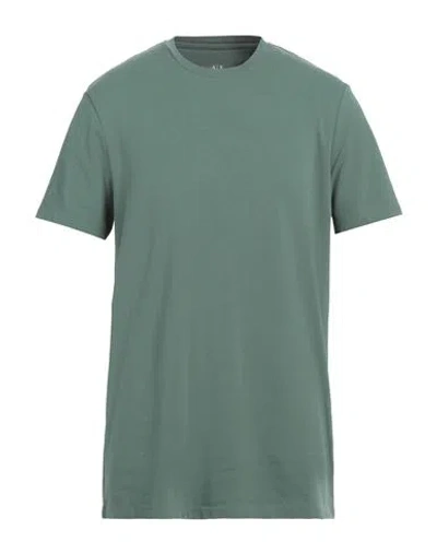 Armani Exchange Man T-shirt Green Size Xs Cotton, Elastane