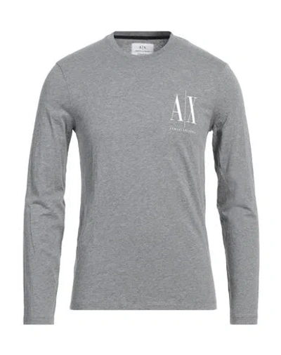 Armani Exchange Man T-shirt Grey Size L Cotton