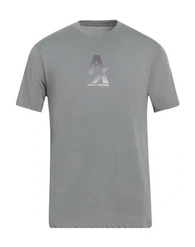 Armani Exchange Man T-shirt Grey Size L Cotton