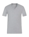 Armani Exchange Man T-shirt Grey Size L Pima Cotton In Gray
