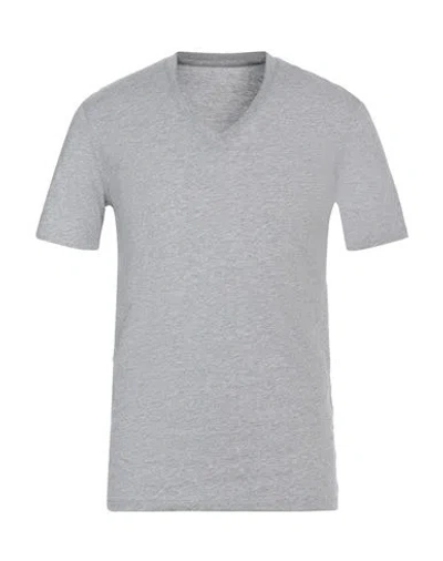 Armani Exchange Man T-shirt Grey Size L Pima Cotton In Gray