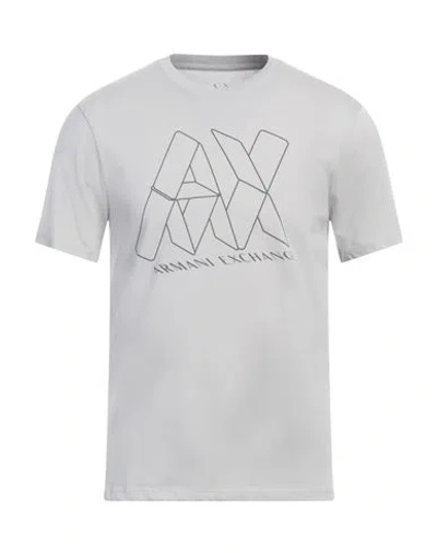 Armani Exchange Man T-shirt Grey Size L Organic Cotton