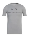 Armani Exchange Man T-shirt Grey Size Xs Cotton