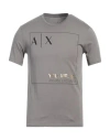Armani Exchange Man T-shirt Grey Size Xs Cotton