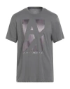 Armani Exchange Man T-shirt Grey Size Xs Cotton In Grey