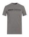 Armani Exchange Man T-shirt Grey Size Xs Cotton, Elastane