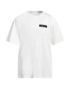 Armani Exchange Man T-shirt Ivory Size L Cotton In White
