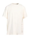 Armani Exchange Man T-shirt Ivory Size Xxl Cotton In White