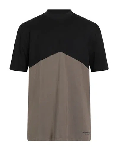 Armani Exchange Man T-shirt Khaki Size L Cotton In Gray