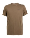 Armani Exchange Man T-shirt Khaki Size L Cotton In Brown