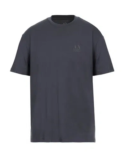 Armani Exchange Man T-shirt Lead Size L Cotton In Grey