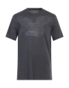 Armani Exchange Man T-shirt Lead Size M Cotton In Grey