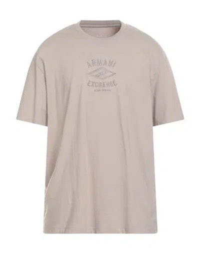 Armani Exchange Man T-shirt Light Grey Size L Cotton