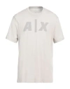 Armani Exchange Man T-shirt Light Grey Size Xs Cotton