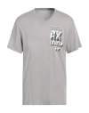 Armani Exchange Man T-shirt Light Grey Size Xs Cotton In Grey