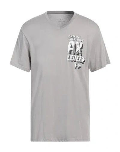 Armani Exchange Man T-shirt Light Grey Size Xs Cotton