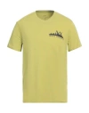 Armani Exchange Man T-shirt Lime Green Size L Cotton, Elastane