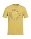 Armani Exchange Man T-shirt Lime Green Size Xs Cotton In Yellow