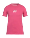 Armani Exchange Man T-shirt Magenta Size S Pima Cotton In Magenta