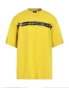 Armani Exchange Man T-shirt Marigold Size L Cotton In Yellow