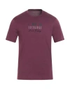 Armani Exchange Man T-shirt Mauve Size M Cotton In Purple