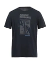 Armani Exchange Man T-shirt Midnight Blue Size L Cotton
