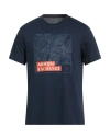 Armani Exchange Man T-shirt Midnight Blue Size L Cotton