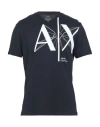 Armani Exchange Man T-shirt Midnight Blue Size L Cotton