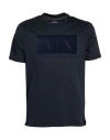 Armani Exchange Man T-shirt Midnight Blue Size L Cotton