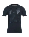 Armani Exchange Man T-shirt Midnight Blue Size L Cotton