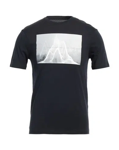 Armani Exchange Man T-shirt Midnight Blue Size L Cotton