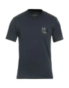 Armani Exchange Man T-shirt Black Size Xl Cotton In Blue