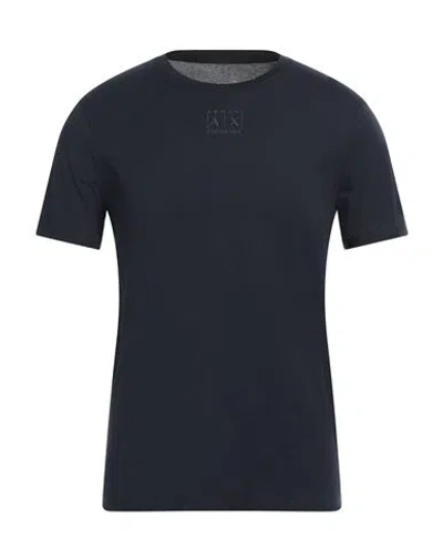 Armani Exchange Man T-shirt Midnight Blue Size L Pima Cotton