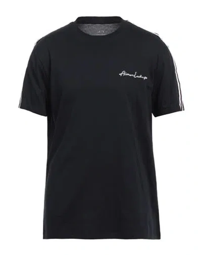 Armani Exchange Man T-shirt Midnight Blue Size M Cotton