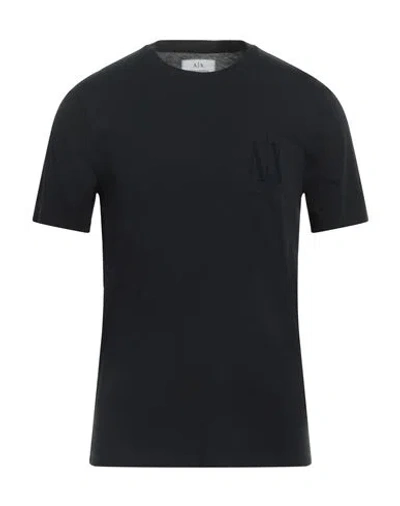 Armani Exchange Man T-shirt Midnight Blue Size L Cotton