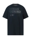 Armani Exchange Man T-shirt Midnight Blue Size S Cotton