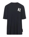 Armani Exchange Man T-shirt Midnight Blue Size Xs Cotton In Blue