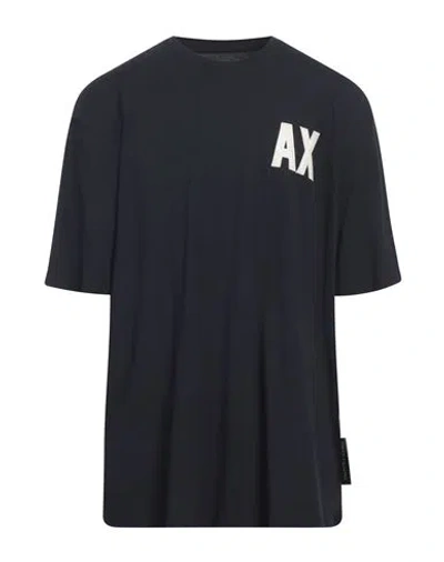 Armani Exchange Man T-shirt Midnight Blue Size Xs Cotton