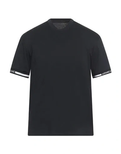 Armani Exchange Man T-shirt Midnight Blue Size Xs Cotton